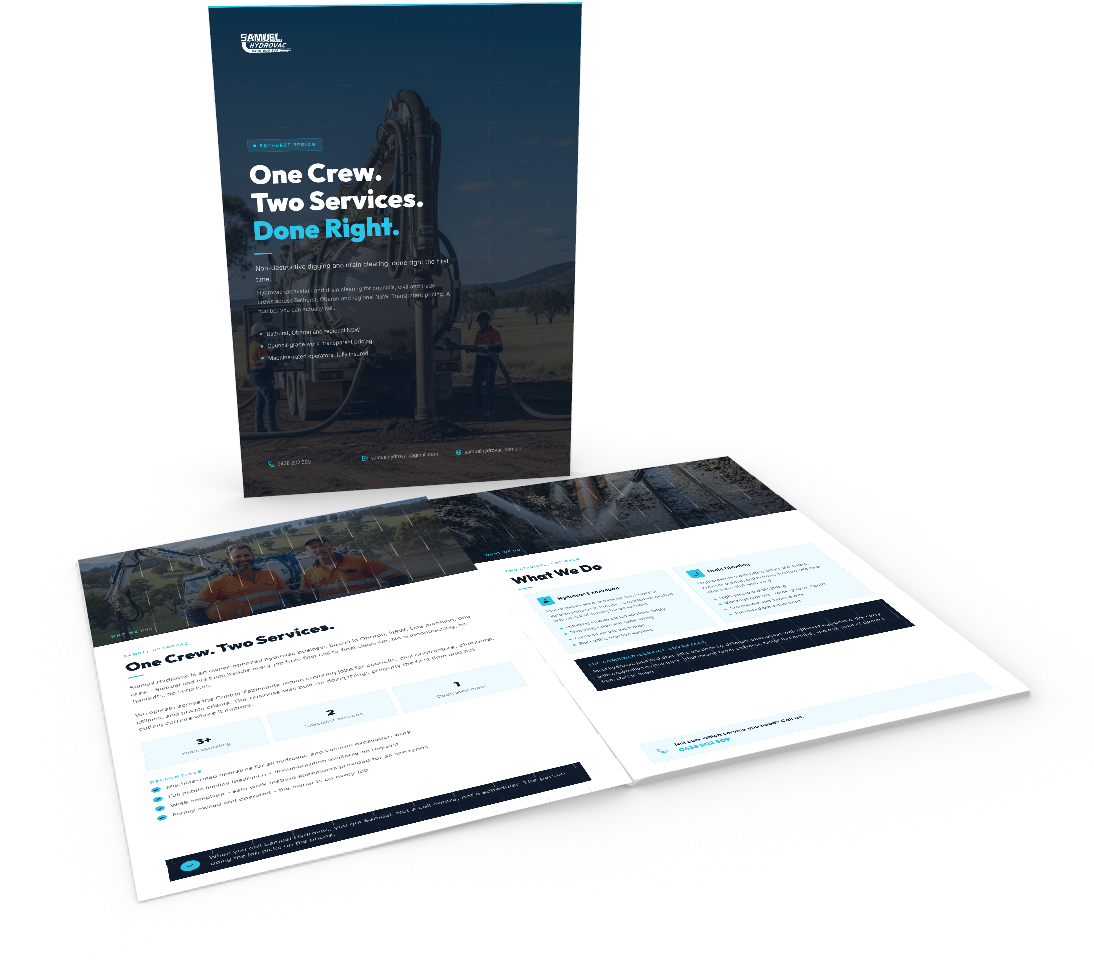 Samuel Hydrovac free info pack booklet